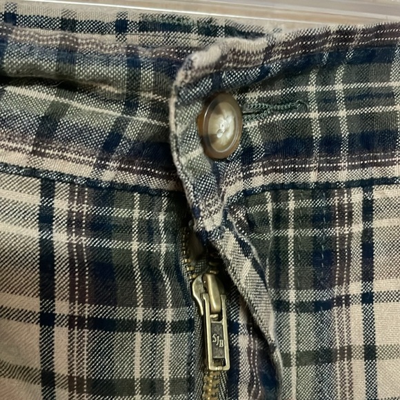 St John’s Bay size 44 Plaid Shorts in Brown and Black 100% Cotton with Pockets - Picture 5 of 10